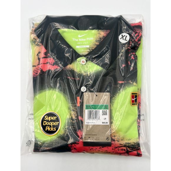 The Nike Polo Printed Slim-Fit Polo Tennis Men's XL NWT $85 - Picture 9 of 9